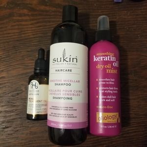 Hair Bundle 3 piece (shampoo, scalp treatment and hair spray)